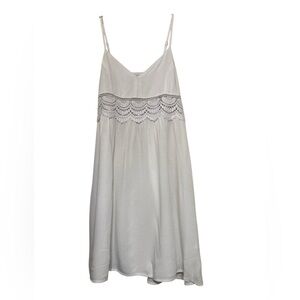 Elegant White Lace Mini Dress